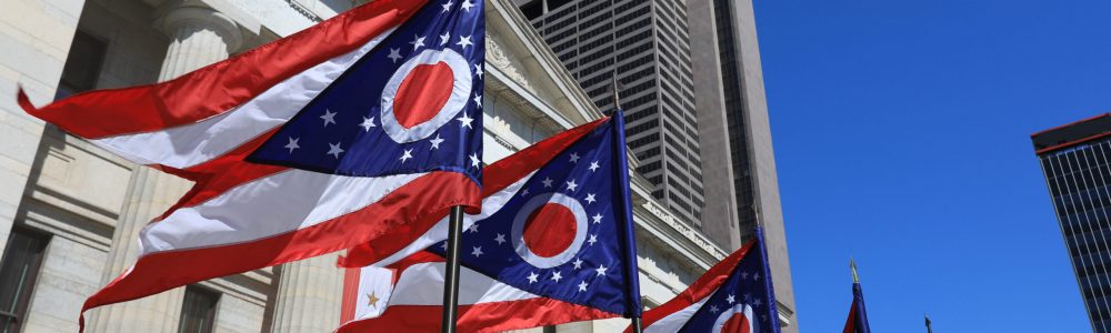 State,Of,Ohio,Flags,Waving,In,Front,Of,The,Statehouse Texas Flag
